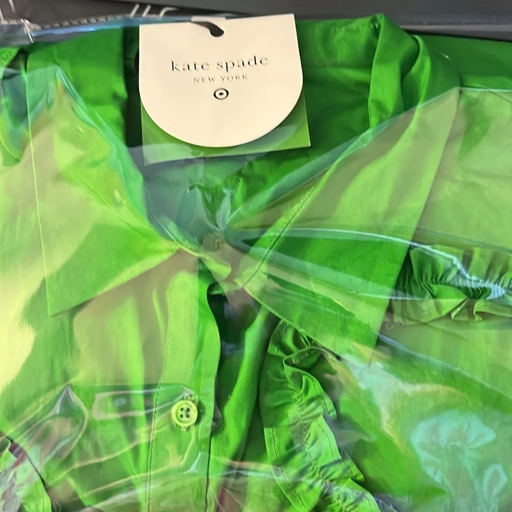 NWT Ribbon Short Sleeve Midi Shirtdress - kate spade new york x Target Green